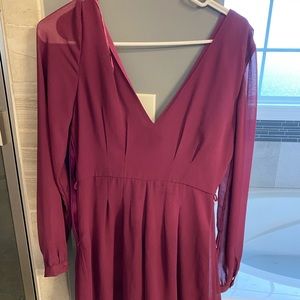 Purple shorts romper